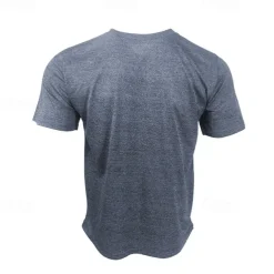 Men's T shirt Short Sleeve Crew Neck Tee Tshirt Muscle T-Shirt Short Sleeve Shirt Outdoor Quick Dry Workout Soft Sweat wicking Polyester Black White Navy Blue Gym Climbing Camping / Hiking / Caving