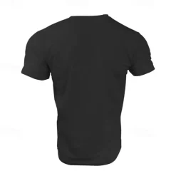 Men's T shirt Short Sleeve Crew Neck Tee Tshirt Muscle T-Shirt Short Sleeve Shirt Outdoor Quick Dry Workout Soft Sweat wicking Polyester Black White Navy Blue Gym Climbing Camping / Hiking / Caving