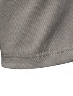 Men's T Shirt Short Sleeve Crew Neck Summer Spring Geometric Knitwear Vacation Vintage Embroidered Embroidery School Training Outdoor Black White Light Green Top Tee for Men