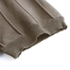 Men's T Shirt Short Sleeve Crew Neck Summer Spring Vertical Stripes Knitwear Elegant Vacation Knitting School Vacation Home Dark Red Black White Top Tee for Men