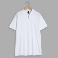 Men's T Shirt Tee Top Short Sleeve V Neck Summer Plain Sports Fashion Lightweight V Neck Vacation Casual Holiday Dark Grey Black White Top Tee for Men