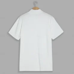 Men's T Shirt Turtleneck shirt Short Sleeve Stand Collar Summer Spring Plain Fashion Casual Comfortable Vacation Street Holiday Black White Red Top Tee for Men