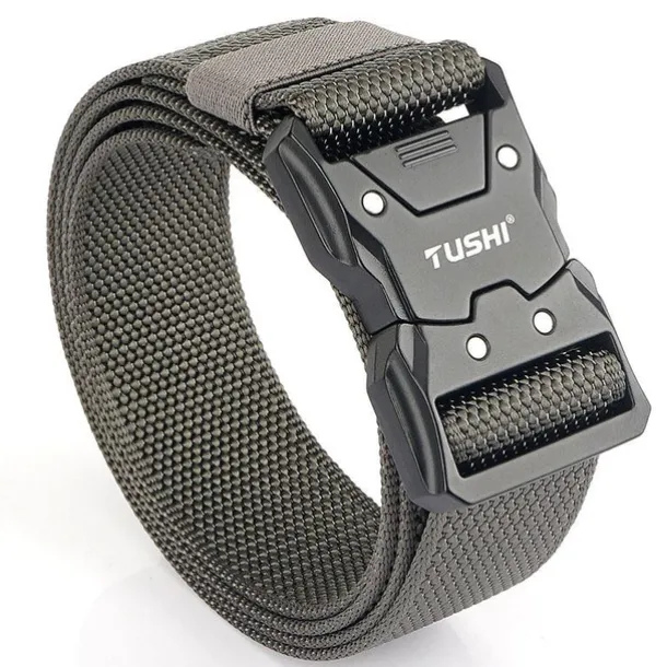 Men's Tactical Belt ArmyGreen Black Nylon