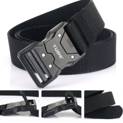 Men's Tactical Belt ArmyGreen Black Nylon