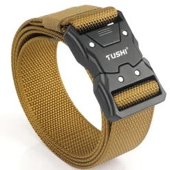 Men's Tactical Belt ArmyGreen Black Nylon
