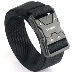 Men's Tactical Belt ArmyGreen Black Nylon