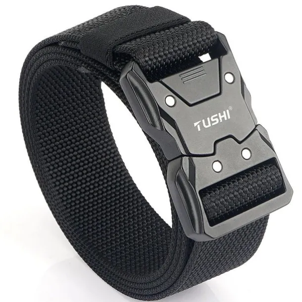 Men's Tactical Belt ArmyGreen Black Nylon