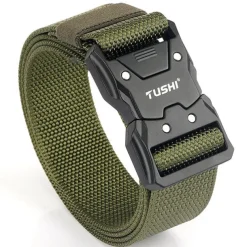 Men's Tactical Belt ArmyGreen Black Nylon