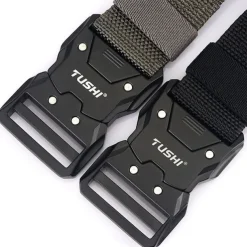 Men's Tactical Belt ArmyGreen Black Nylon