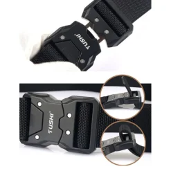 Men's Tactical Belt ArmyGreen Black Nylon