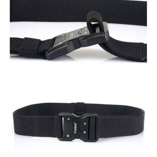 Men's Tactical Belt ArmyGreen Black Nylon