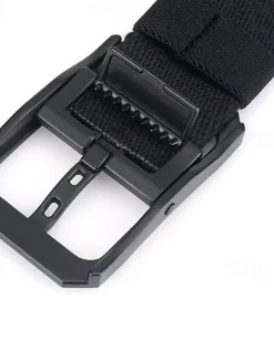 Men's Tactical Belt Canvas Belt Nylon Belt Waist Belt Black White Alloy Durable Adjustable Plain Outdoor Daily