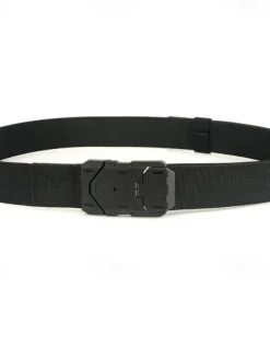 Men's Tactical Belt Magnetic Buckle Belt Waist Belt Black Royal Blue Nylon Durable Adjustable Plain Outdoor Daily