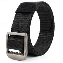 Men's Tactical Belt Nylon Web Work Belt Black Kakhi Nylon Alloy Plain Daily Wear Going out Weekend