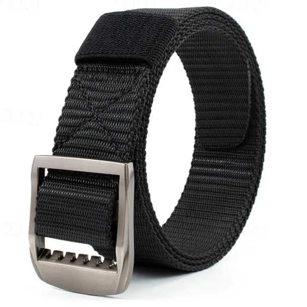 Men's Tactical Belt Nylon Web Work Belt Black Kakhi Nylon Alloy Plain Daily Wear Going out Weekend