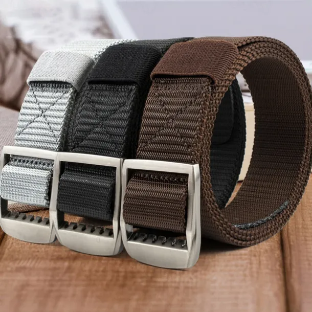 Men's Tactical Belt Nylon Web Work Belt Black Kakhi Nylon Alloy Plain Daily Wear Going out Weekend