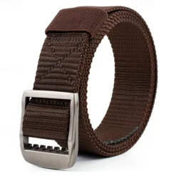 Men's Tactical Belt Nylon Web Work Belt Black Kakhi Nylon Alloy Plain Daily Wear Going out Weekend