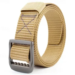Men's Tactical Belt Nylon Web Work Belt Black Kakhi Nylon Alloy Plain Daily Wear Going out Weekend