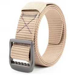 Men's Tactical Belt Nylon Web Work Belt Black Kakhi Nylon Alloy Plain Daily Wear Going out Weekend