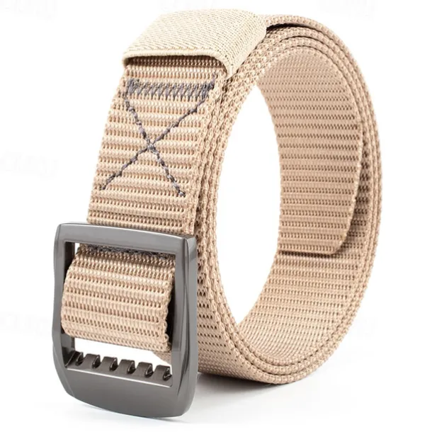 Men's Tactical Belt Nylon Web Work Belt Black Kakhi Nylon Alloy Plain Daily Wear Going out Weekend