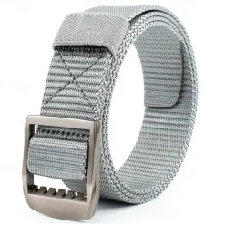 Men's Tactical Belt Nylon Web Work Belt Black Kakhi Nylon Alloy Plain Daily Wear Going out Weekend