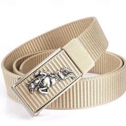 Men's Tactical Belt Nylon Web Work Belt Black Kakhi Nylon Plain Daily Wear Going out Weekend