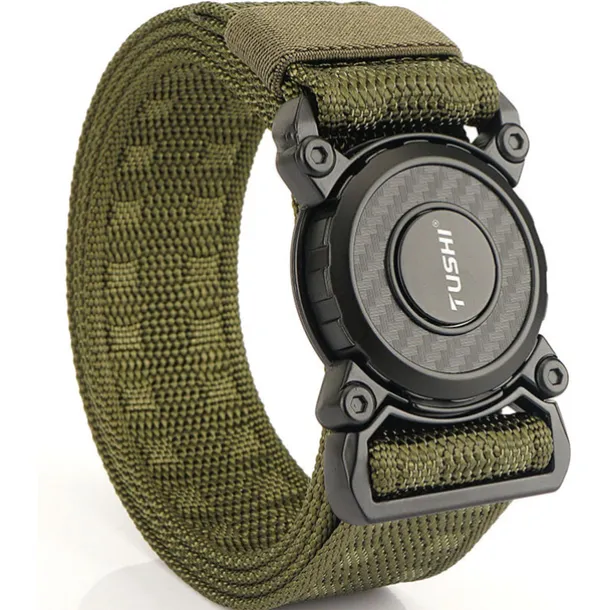 Men's Tactical Belt Nylon Web Work Belt Black Blue Canvas Retro Traditional Plain Daily Wear Going out Weekend