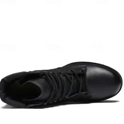 Men's Tactical Combat Boots – High-Top Military Desert Boots with Lace-Up Design for Outdoor Hiking & Work