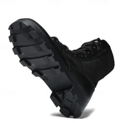 Men's Tactical Combat Boots – High-Top Military Desert Boots with Lace-Up Design for Outdoor Hiking & Work