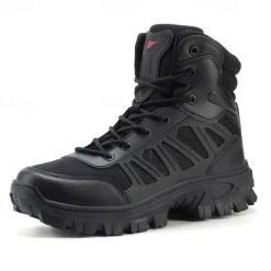 Men's Tactical Combat Boots with Rugged Non-Slip Soles – Durable and Breathable Military-Style Footwear for Hiking, Work, and Outdoor Activities