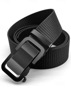 Men's Tactical Nylon Belt with Heavy-Duty Quick-Release Buckle, Adjustable Durable Design for Outdoor Activities, Hiking, and Casual Wear