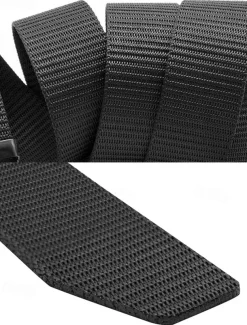 Men's Tactical Nylon Belt with Heavy-Duty Quick-Release Buckle, Adjustable Durable Design for Outdoor Activities, Hiking, and Casual Wear