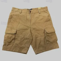 Men's Tactical Shorts Cargo Shorts Shorts Buttons Multi Pocket Plain Wearable Short Outdoor Daily Camping & Hiking Fashion Classic White Royal Blue