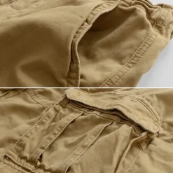 Men's Tactical Shorts Cargo Shorts Shorts Buttons Multi Pocket Plain Wearable Short Outdoor Daily Camping & Hiking Fashion Classic White Royal Blue