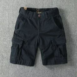 Men's Tactical Shorts Cargo Shorts Shorts Buttons Multi Pocket Plain Wearable Short Outdoor Daily Camping & Hiking Fashion Classic White Royal Blue