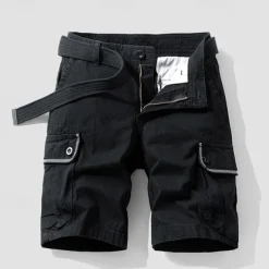 Men's Tactical Shorts Cargo Shorts Shorts Buttons Multi Pocket Plain Wearable Short Outdoor Daily Going out Fashion Classic Black Army Green