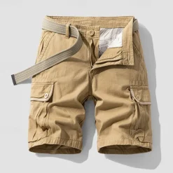 Men's Tactical Shorts Cargo Shorts Shorts Buttons Multi Pocket Plain Wearable Short Outdoor Daily Going out Fashion Classic Black Army Green