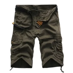 Men's Tactical Shorts Cargo Shorts Camo Shorts Summer Shorts Solid Color Camo / Camouflage Ripstop Breathable Shorts Military Black Army Green