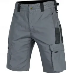 Men's Tactical Shorts Cargo Shorts Shorts Buttons Multi Pocket Color Block Comfort Wearable Short Casual Daily Holiday Fashion Classic Black Green