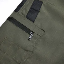 Men's Tactical Shorts Cargo Shorts Shorts Buttons Multi Pocket Color Block Comfort Wearable Short Casual Daily Holiday Fashion Classic Black Green