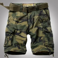 Men's Tactical Shorts Cargo Shorts Camo Shorts Pocket Camouflage Comfort Breathable Outdoor Daily Going out Fashion Casual Black Army Green