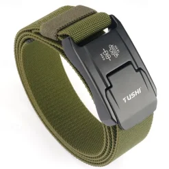 Men's Tactical Tactical Belt Nylon Web Belt Nylon Belt ArmyGreen Black Nylon