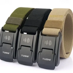 Men's Tactical Tactical Belt Nylon Web Belt Nylon Belt ArmyGreen Black Nylon