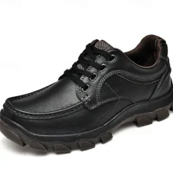 Men's Tan Lace-Up Sneakers with Traction Rubber Outsoles - Comfortable and Breathable for Outdoor Adventures and Casual Day Wear