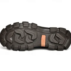 Men's Tan Lace-Up Sneakers with Traction Rubber Outsoles - Comfortable and Breathable for Outdoor Adventures and Casual Day Wear