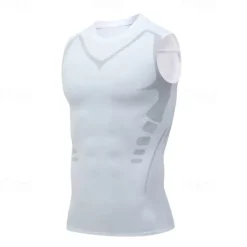 Men's Tank Top Fitness Tank Tank Undershirt Crew Neck Sleeveless Sport Casual Daily Gym Breathable Soft Color Block Black White Activewear Fashion Basic