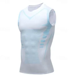 Men's Tank Top Fitness Tank Tank Undershirt Crew Neck Sleeveless Sport Casual Daily Gym Breathable Soft Color Block Black White Activewear Fashion Basic