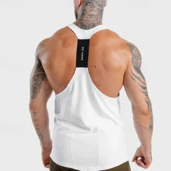 Men's Tank Top Fitness Tank Tank Undershirt U Neck Sleeveless Sport Casual Daily Gym Breathable Soft Plain Black White Activewear Fashion Basic