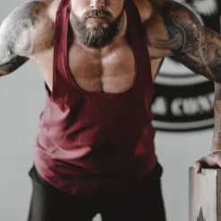 Men's Tank Top Fitness Tank Tank Undershirt U Neck Sleeveless Sport Casual Daily Gym Breathable Soft Plain Black White Activewear Fashion Basic