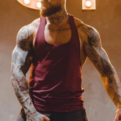 Men's Tank Top Fitness Tank Tank Undershirt U Neck Sleeveless Sport Casual Daily Gym Breathable Soft Plain Black White Activewear Fashion Basic